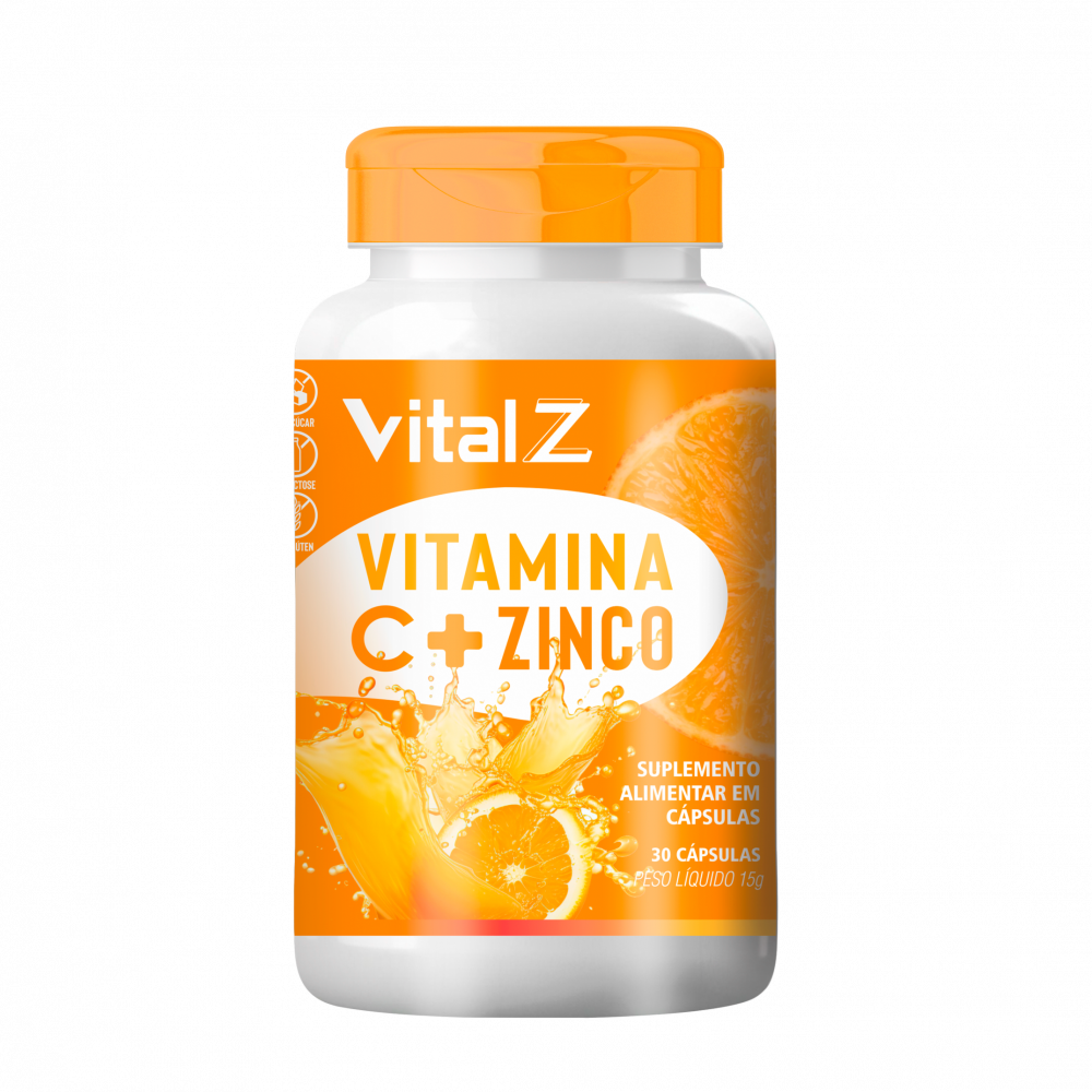 VITAMINA C + ZINCO VITAL Z 30 CAPS 15G